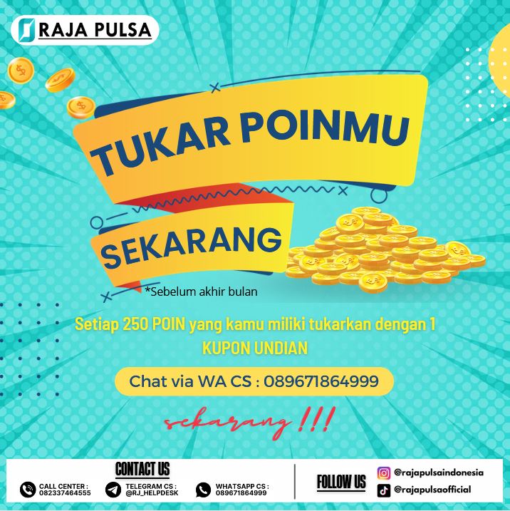 Reward Poin Transaksi Raja Pulsa