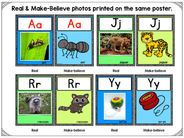 https://www.teacherspayteachers.com/Product/Alphabet-Letter-Posters-Real-and-Make-Believe-3271388