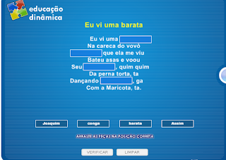 http://www.jogosdaescola.com.br/play/index.php/escrita/639-parlendas-e-cantigas