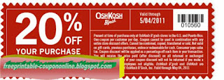 Free Printable OshKosh B'gosh Coupons