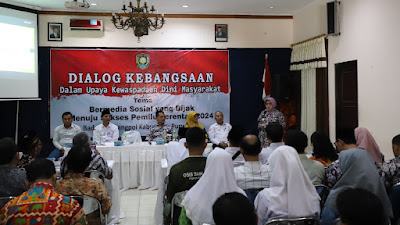Kesbangpol Gelar Dialog Kebangsaan Bijak Bermedia Sosial Menuju Pemilu 2024 Damai
