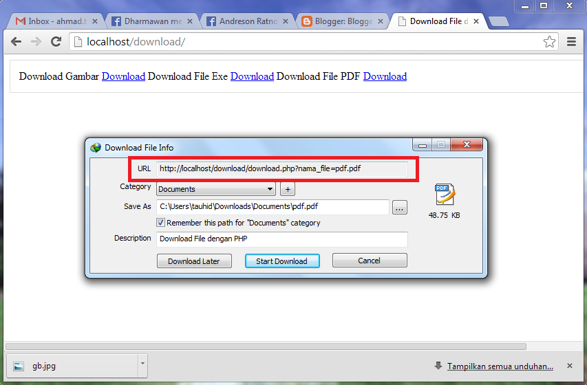 Contoh Download File dengan PHP  Cantha Family