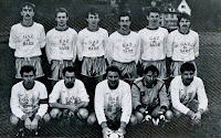 F. C. DE BARR - Gaz de Barr, Francia - Temporada 1988-1989 - Tierry Fauth, Francis Carniel, Patrick Dossmann, Bernard Walter, Michel Mercier, Gilles Guth; Pierre Werle, Thierry Alessandri, Luc Sonzogni, Claude Kleinsmann y Jean-Claude Kirstetter - Este equipo jugaba la Liga de Alsacia