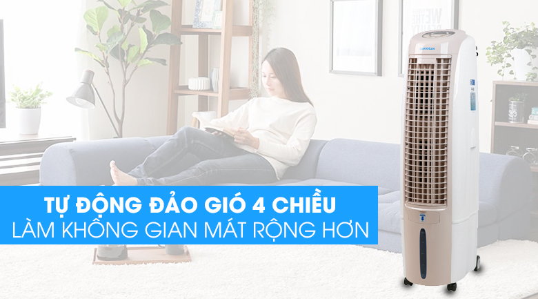 Tự động đảo gió 4 chiều - Quạt điều hoà Daikiosan DKA-02500B