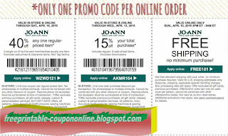 Free Printable Joann Coupons