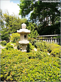 Linterna Kasuga en el Jardín Japonés de Fort Worth