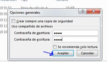 Cómo guardar un archivo de excel con contraseña