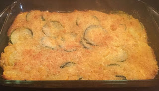 zucchini and yellow squash casserole, cheesy squash and zucchini casserole, Southern zucchini casserole,