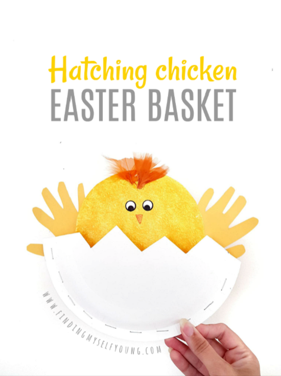 hatching chicken easter basket by finding myself young