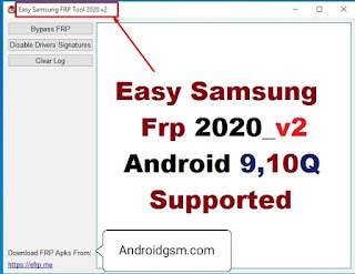 Easy Samsung FRP Tools V2.7 Unlock Tool Latest Update 2020-21 Free Download To AndroidGSM