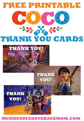 free printable coco thank you cards