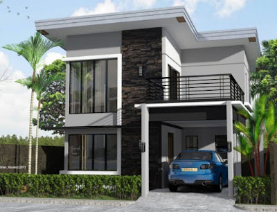 desain rumah minimalis 2 lantai tampak depan