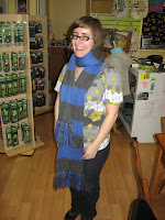 Kristin modeling the KSBNRAHP scarf