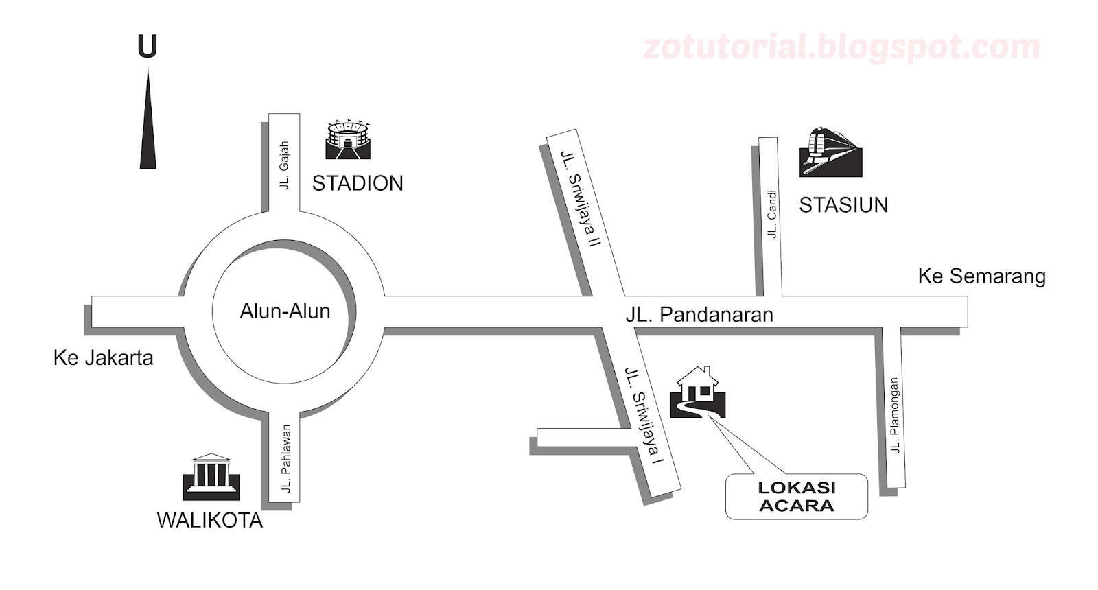 Cara Mudah Membuat Denah Lokasi Peta Dengan CorelDraw Zotutorial