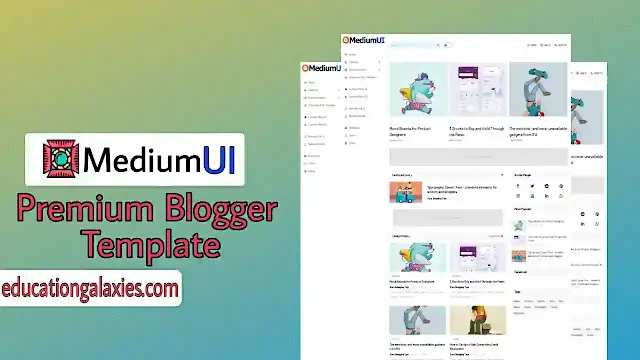 medium ui premium blogger template