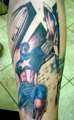 captain america tattoos