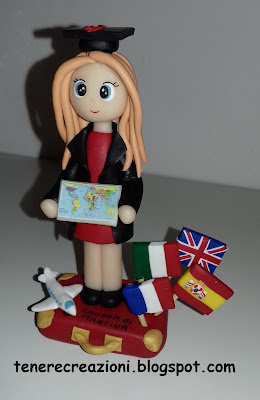 Cake topper - Laurea in Lingue / Laurea in Scienze del Turismo