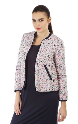  ORD QUILTED MULTI DOT PRINT JACKET