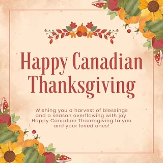 image of Happy Canadian Thanksgiving Day Wishes with Images For What's App