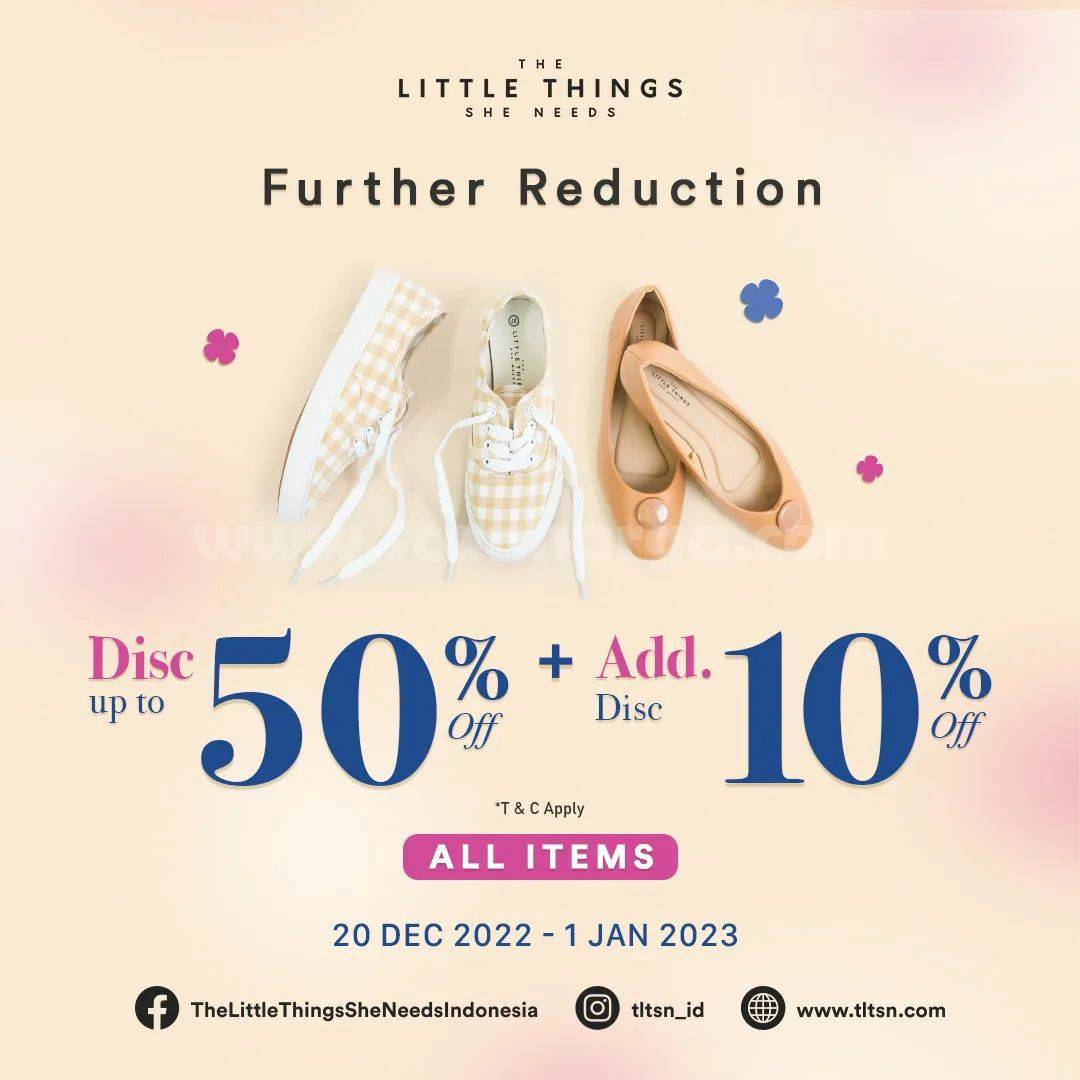 Promo THE LITTLE THINGS SHE NEEDS FURTHER REDUCTION - Disc Up to 50% + 10% OFF