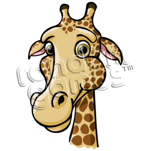 cartoon giraffe caricature