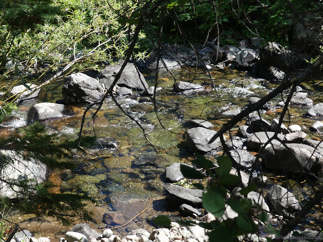 39: rocks with water flowing over