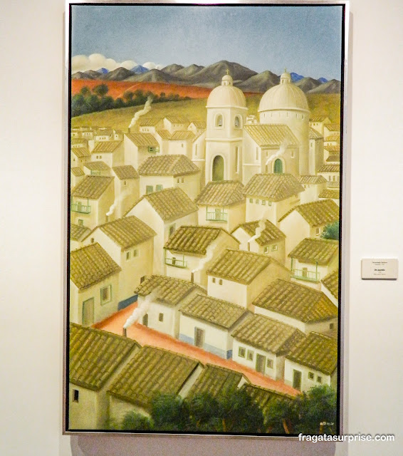 "Um Povoado" de Fernando Botero no Museu Botero de Bogotá