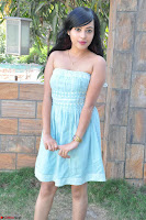 Sahana New cute Telugu Actress in Sky Blue Small Sleeveless Dress ~  Exclusive Galleries 044.jpg