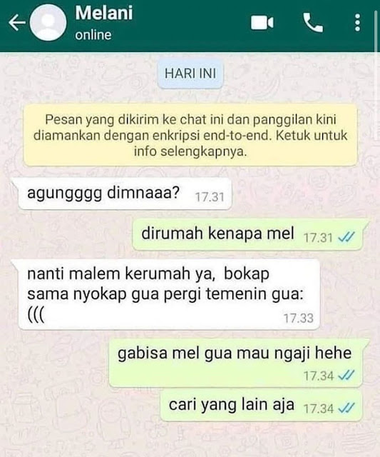 10 Chat Lucu 'Cuma Dicuekin' Ini Ngenesnya Bikin Makjleb