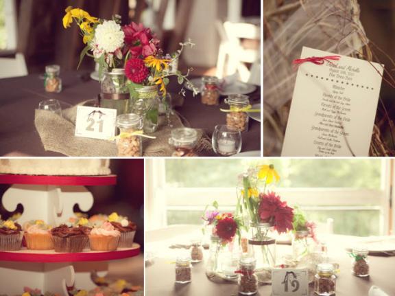 Rustic Wedding Table Decorations