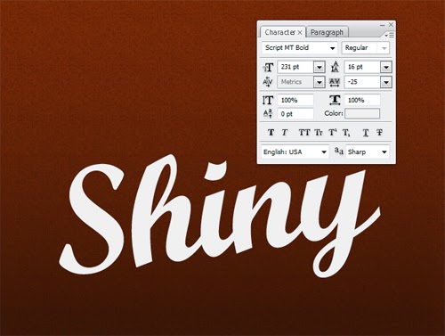 Create Shiny Text Effect In Photoshop