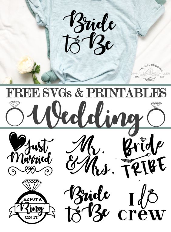Download Free Wedding Svgs