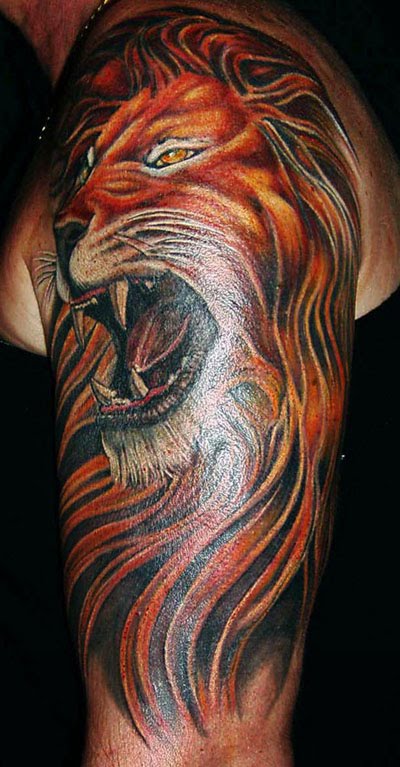  Back Japanese Lion Tattoos()