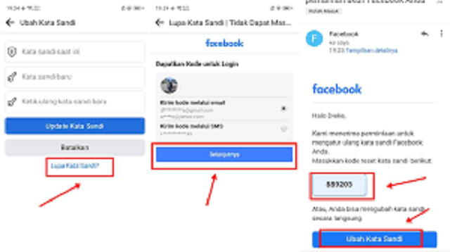 Cara Mengetahui Sandi FB yg Sudah di Ganti