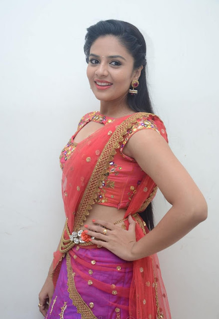 srimukhi  armpits and navel show 