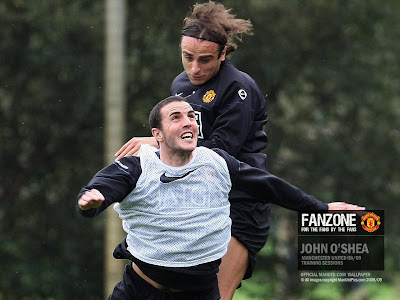 John O'Shea - Dimitar Berbatov - Manchester United - Training Sessions - Wallpapers