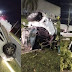 Carro parte ao meio durante acidente em avenida de Manaus 