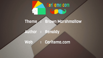 Xperia Theme : Brown Marshmallow By Renaldy