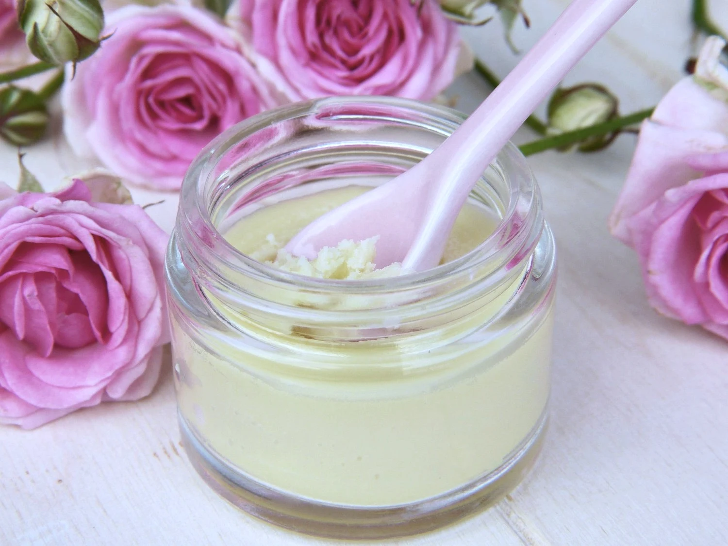 close-up of a diy skin moisturizer