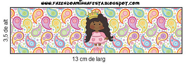 Princesa Afro: Etiquetas para Candy Bar para Imprimir Gratis.