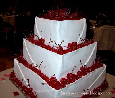   Wedding on For My Sweet Home  Bing Cherry Wedding Cake