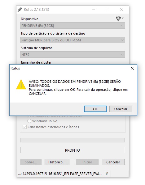 Criando um pendrive com Sistema Operacional