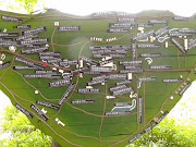 ***A board map of Nami Island showing various places of interest.