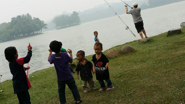  Taman Wetland Putrajaya, memancing, fishing at Putrajaya