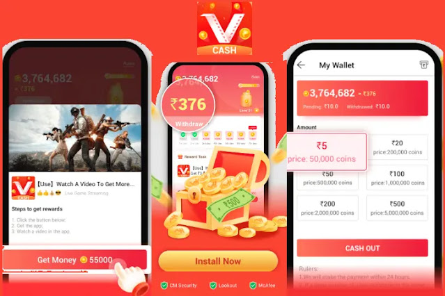 vidmate cash app details