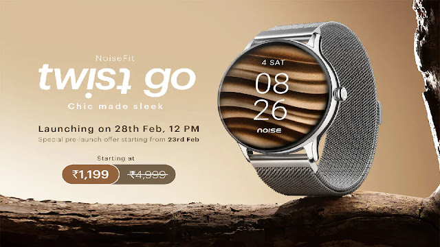 NoiseFit Twist Go smartwatch launched with price of Rs 1,199