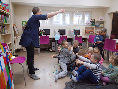 Elmer, Kolorowy świat Elmera, Biblioteka na Bocianowie w Bydgoszczy, Agata Wałkowska, dzieci