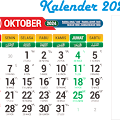 Kalender Jawa 2024 Bulan Oktober, Template Siap Download PNG PDF