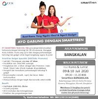 Walk In Interview at PT. Smartfren Telecom Tbk Bangkalan Juli 2020