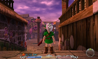 Link wearing the Couple's Mask in East Clock Town